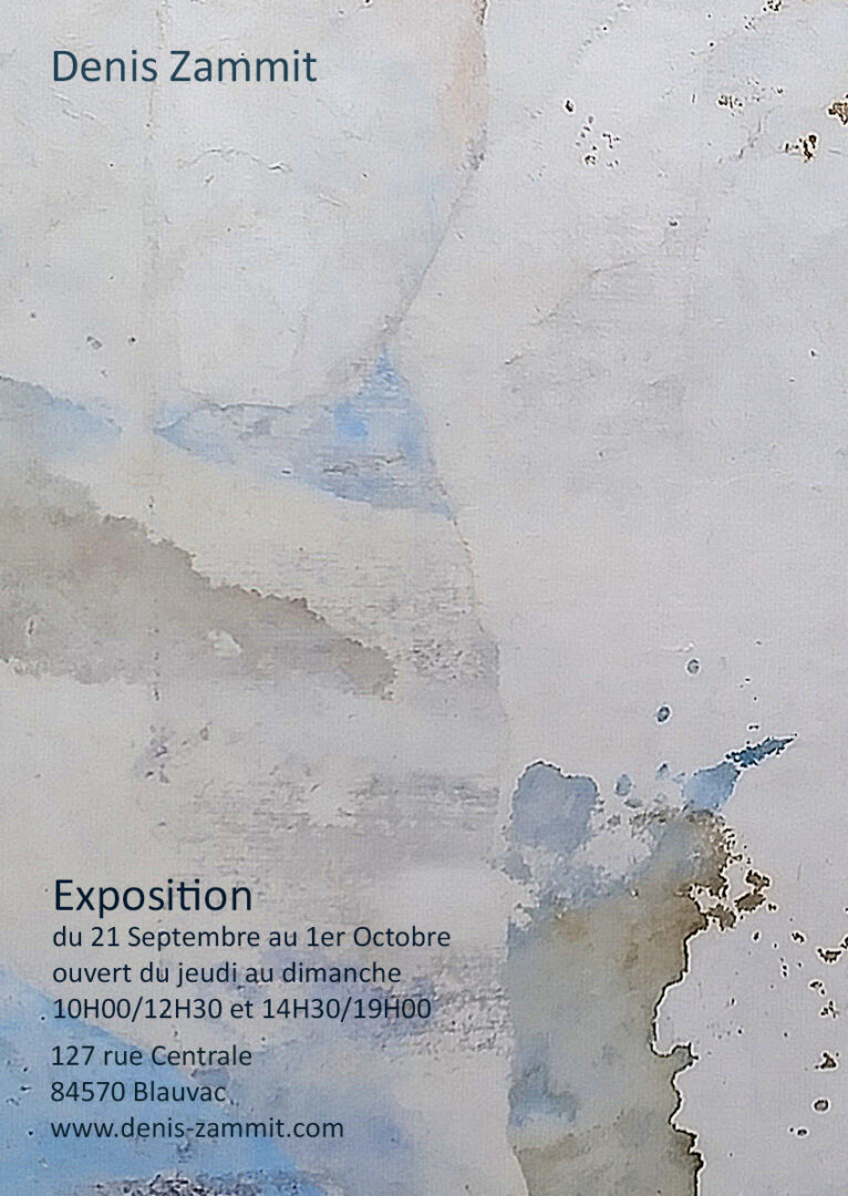 Exposition Blauvac - Ouverture d'atelier - peintures récentes