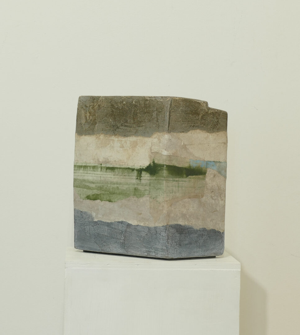 #20362 24x20x11 Technique mixte sur bois série Minéral 