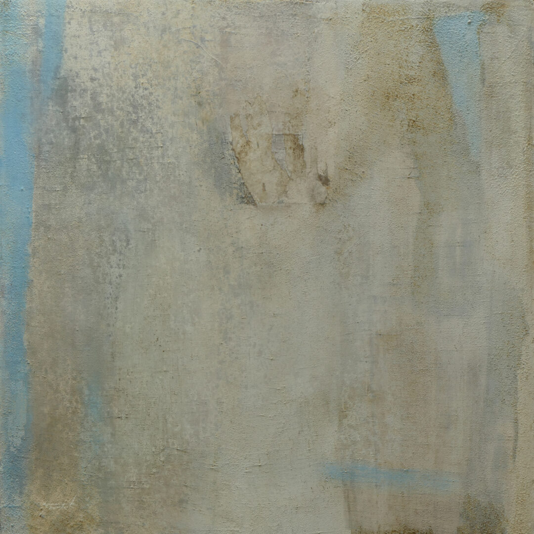 #20510 40x40 Technique mixte sur toile série Paysages intérieurs