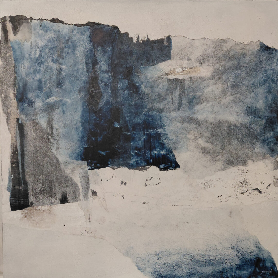 #20689 80x80 Technique mixte sur toile Série Sodalite