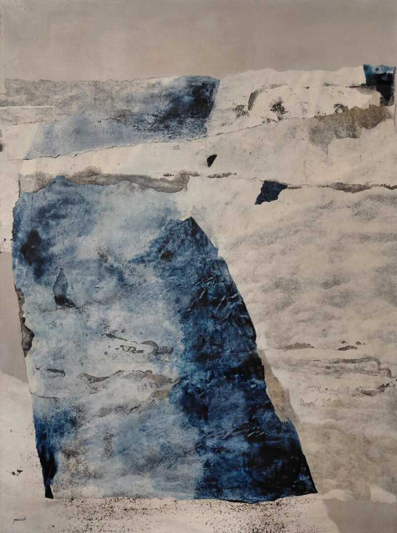 #20690 130x97 Technique mixte sur toile Série Sodalite