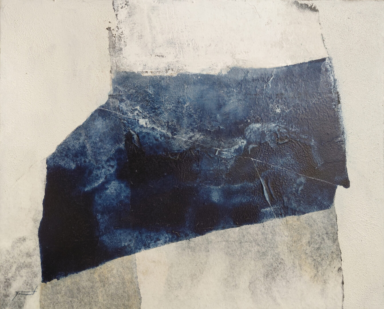 #20697 41x33 Technique mixte sur toile Série Sodalite