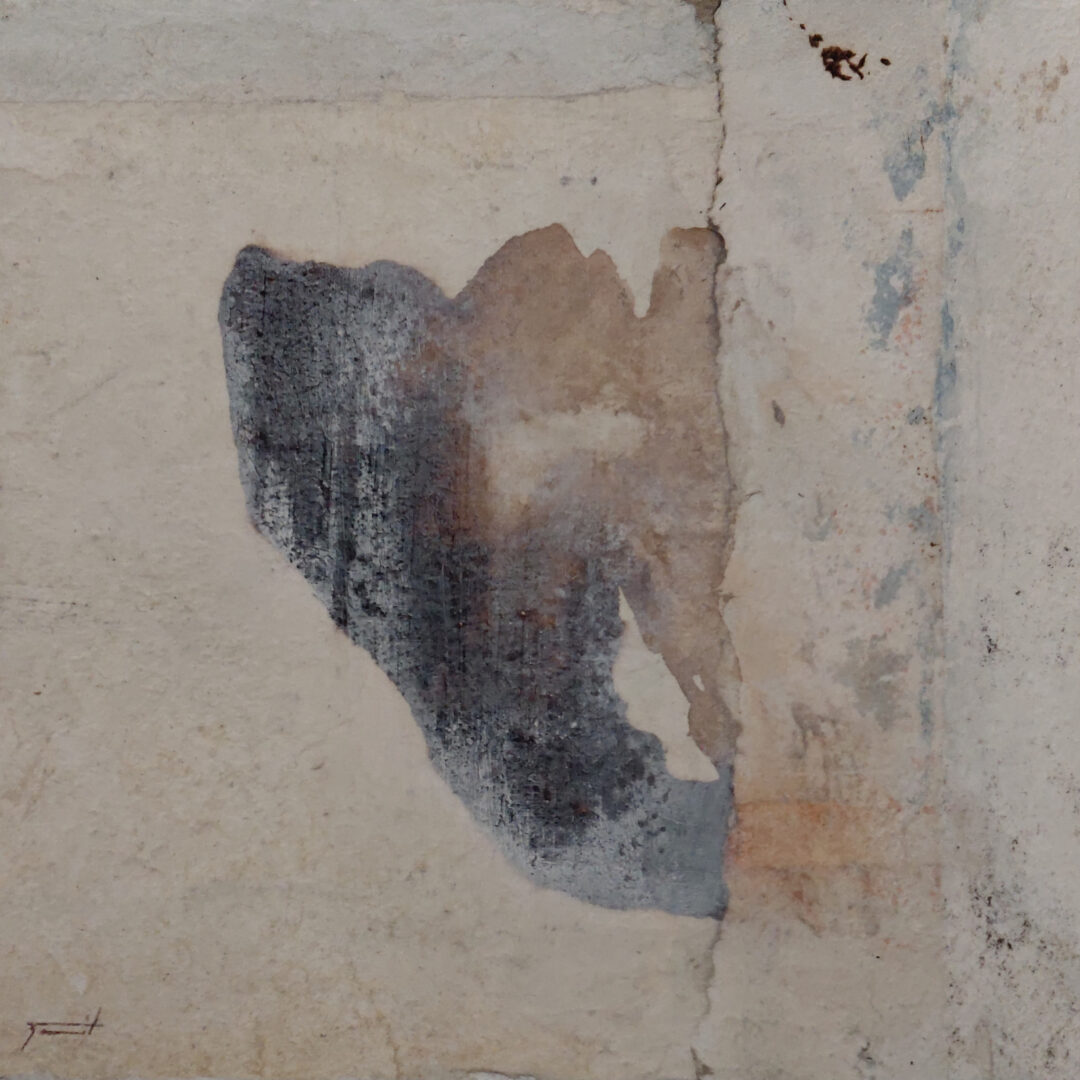 #20785 30x30 Technique mixte sur toile série Vestiges